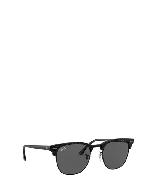 Ray-Ban Metallic Clubmaster Square Frame Sunglasses for men