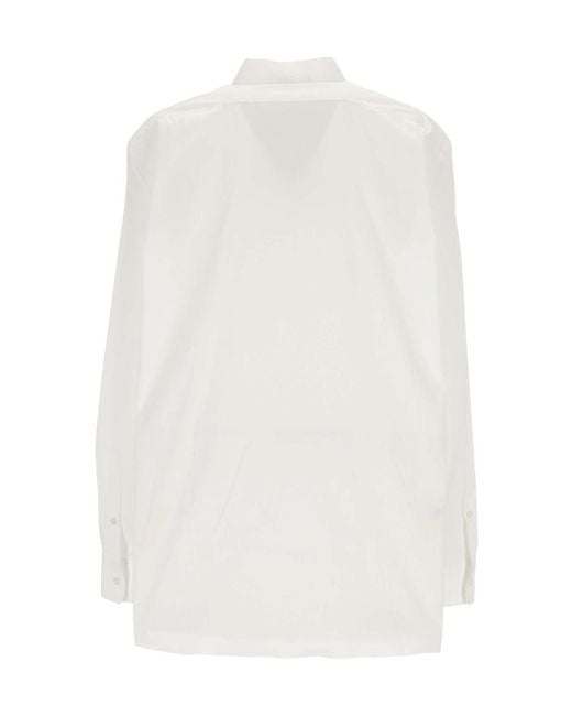 Theory White Buttoned Oversize Shirt