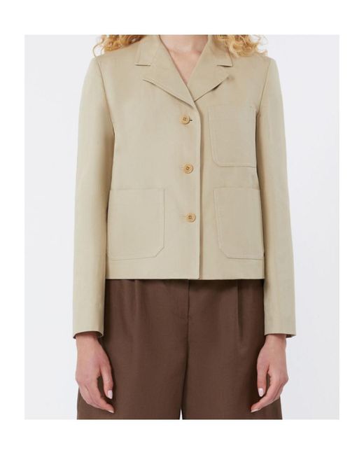 Weekend by Maxmara Natural Single-Breasted Jacket