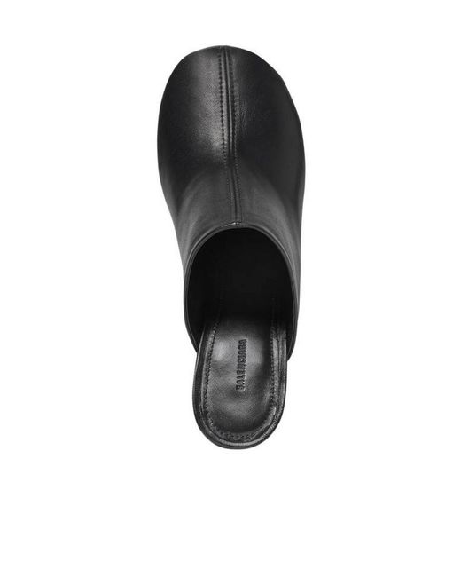 Balenciaga Black Glove Heeled Mules