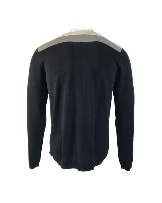 Armani Collezioni Blue Logo Sweater for men