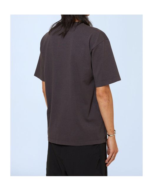 District Vision Gray Logo Motif T-Shirt for men