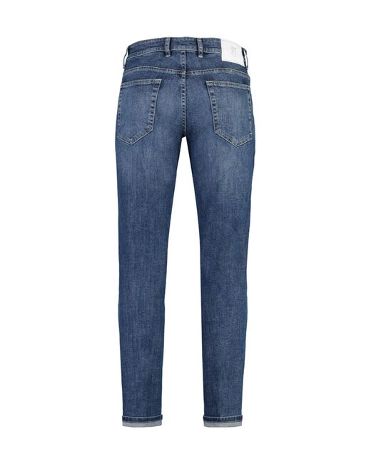 PT01 Blue Tory Burch Indie Slim Tapered Jeans for men