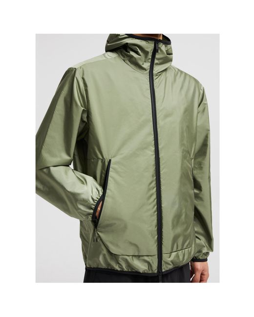 Moncler Green Granier Logo Patch Zip-Up Jacket for men