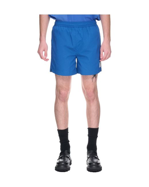 A_COLD_WALL* Blue Logo Beach Shorts