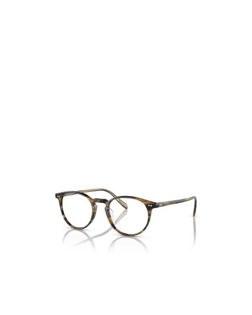 Oliver Peoples White Riley-R Pantos-Frame Glasses for men