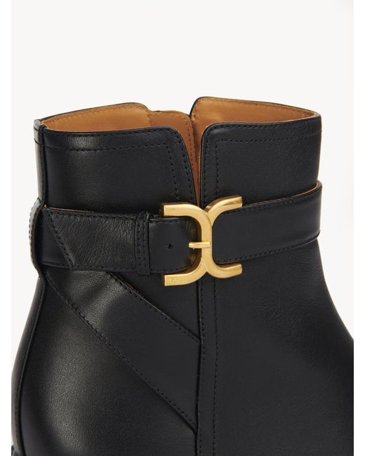 Chloé Black Chloé Marcie Heeled Ankle Boots