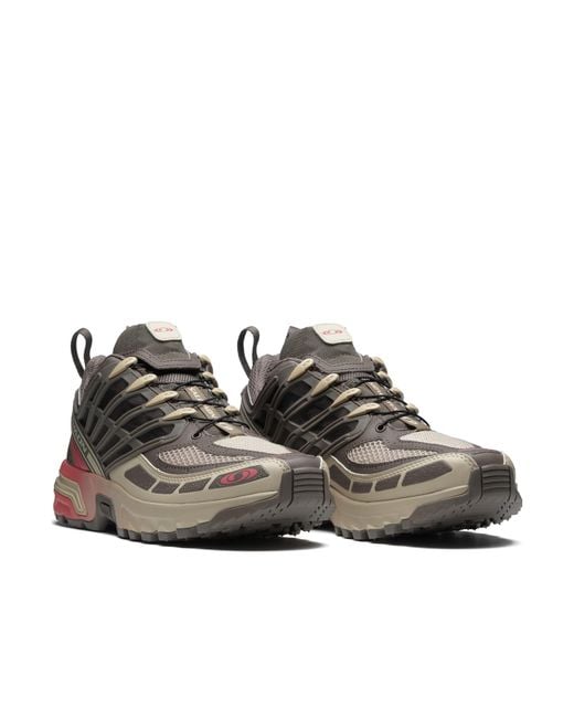 Salomon Lab Brown Salomon Acs Pro Logo Printed Sneakers for men