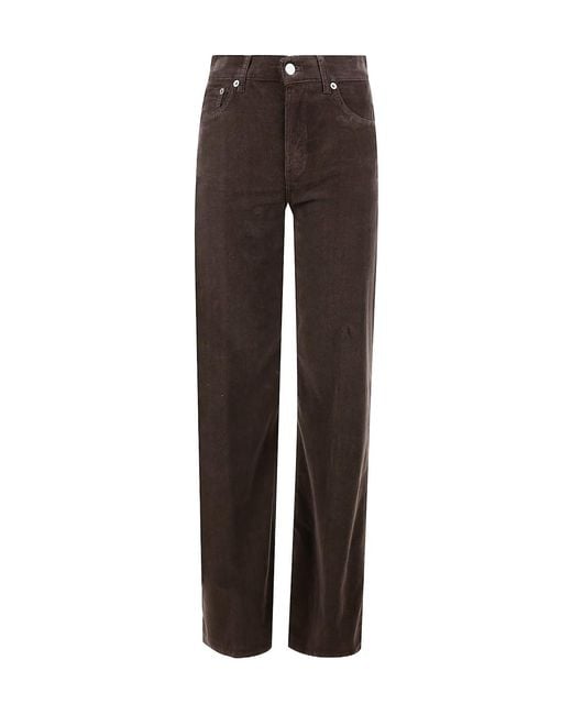 Dondup Brown Straight-Leg Pants
