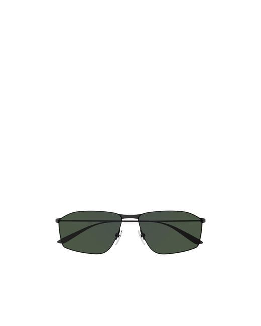 Balenciaga Green Eyewear Rectangle-Frame Sunglasses for men