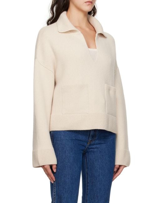 Khaite Natural The Fauna Cashmere Jumper