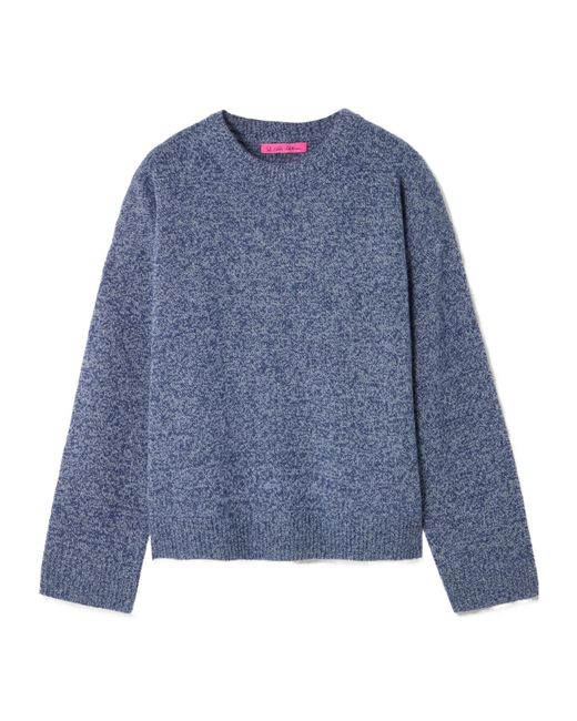 The Elder Statesman Blue Zuma Cashmere Sweater