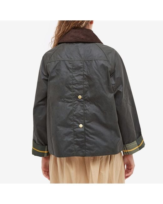 Barbour Black Catton Wax-Coated Jacket