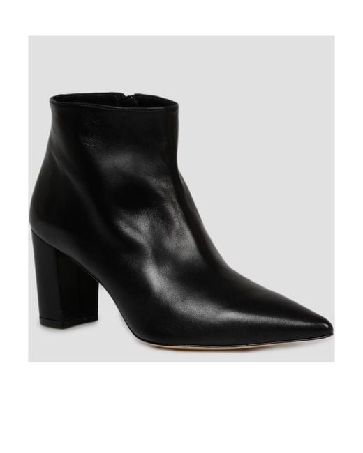 Stuart Weitzman Black Logo Boots