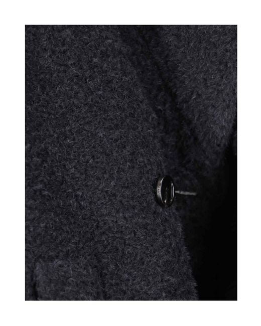 Burberry Blue Double Breasted Long Sleeved Coat for men