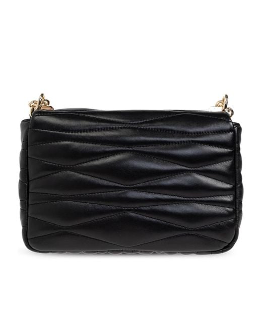 Furla Black 1927 Quilted Small Shoulder Bag
