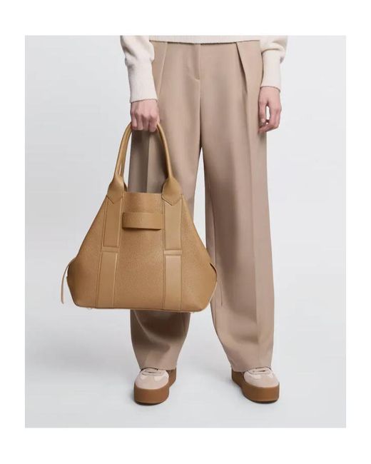 Hogan Natural Script Medium Shopping Bag