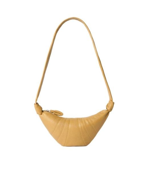 Lemaire White Small Croissant Bag
