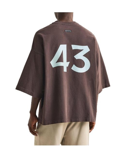 Fear Of God Brown Oversized T-Shirt for men