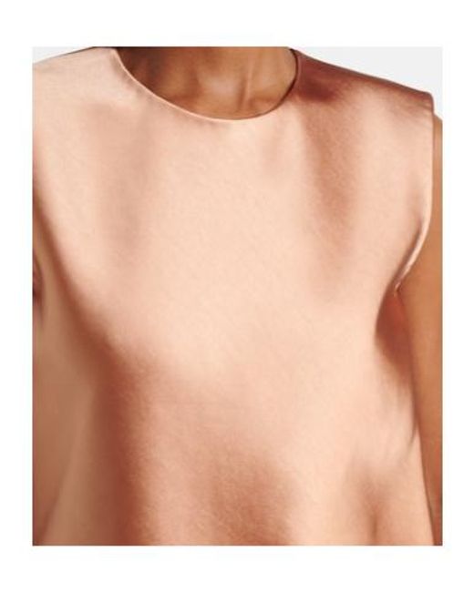 Carolina Herrera Pink Satin Top