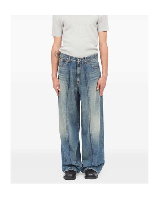 MM6 by Maison Margiela Blue Belt Loop Jeans for men