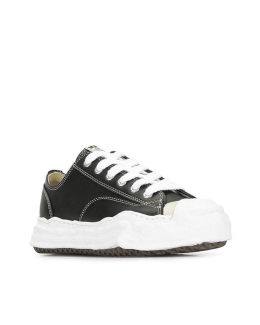 Maison Mihara Yasuhiro Black Original Sole Lace-Up Sneakers for men