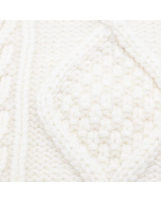 Céline White Triomphe Scarf
