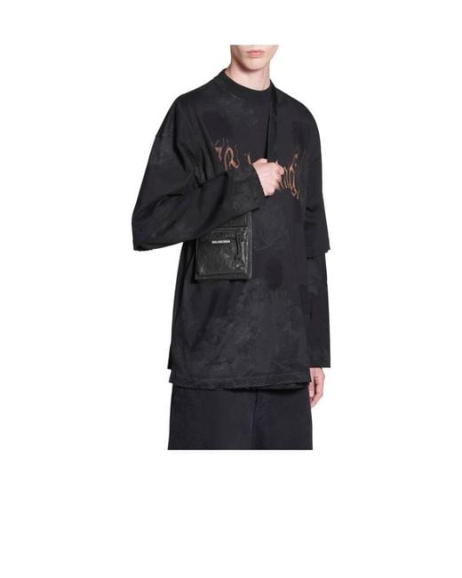Balenciaga Black Explorer Small Crossbody Bag for men