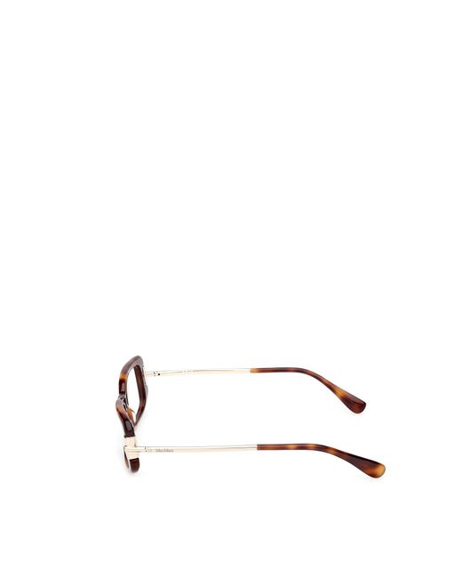 Max Mara White Full-Rimmed Plano Lenses