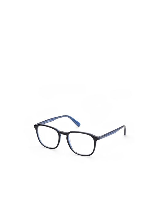 Moncler Metallic Logo-Print Square-Frame Glasses for men