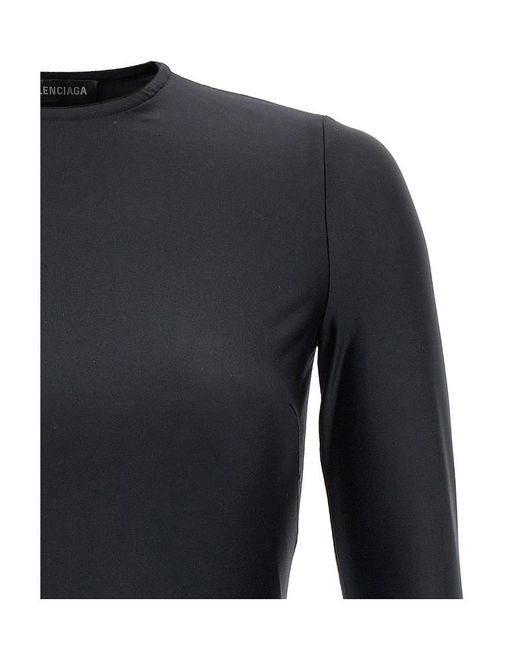 Balenciaga Blue One-Shoulder Mini Dress
