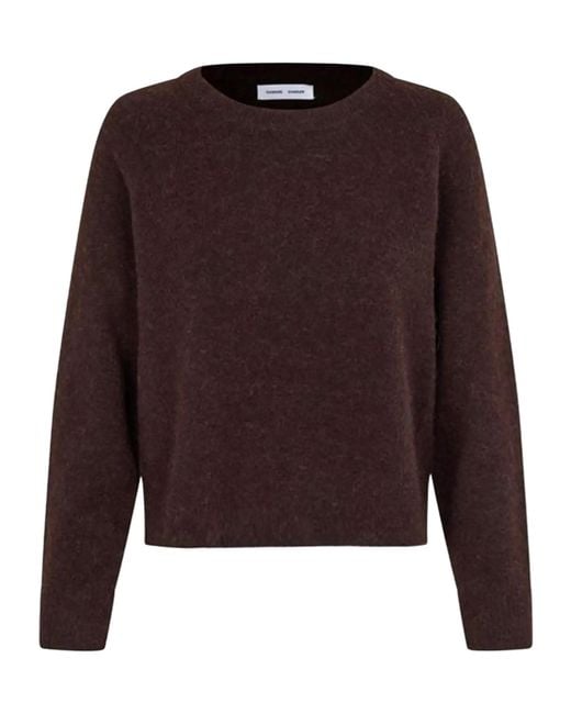 Samsøe & Samsøe Brown Nor O-N Round-Neck Sweater for men