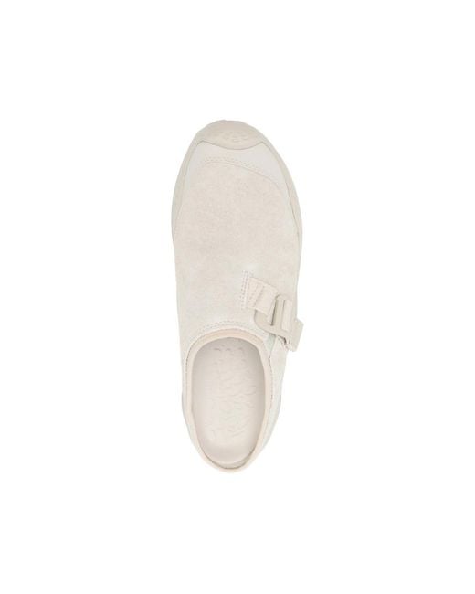 Hoka One One White Buckled Mule Sandals for men
