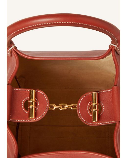 Loro Piana Red Small Bale Shoulder Bag