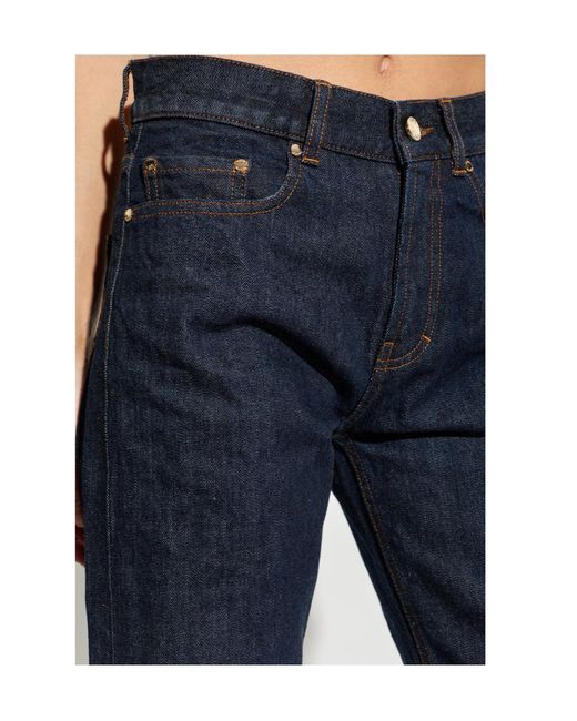 Casablanca Blue Logo-Detail Jeans
