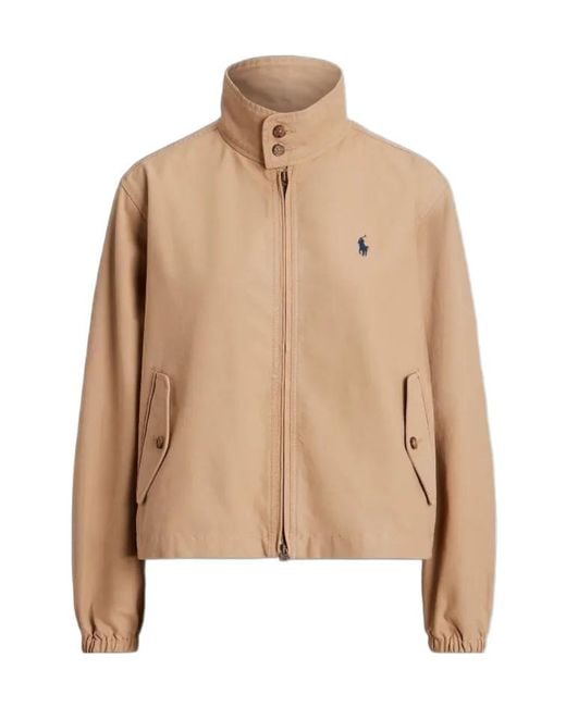 Polo Ralph Lauren Natural High Neck Zipped Jacket