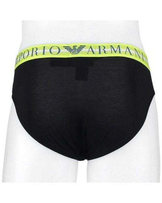 Emporio Armani Black Logo Underwear Three-Piece Set for men