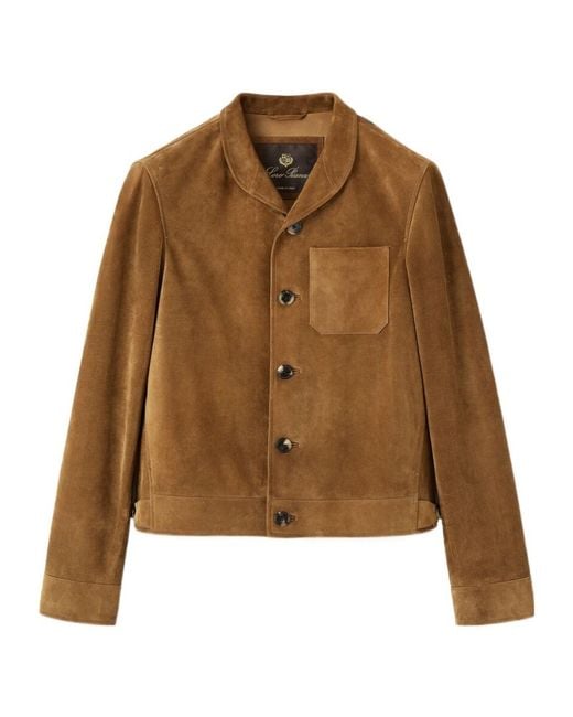 Loro Piana Brown Harvest Blouson for men
