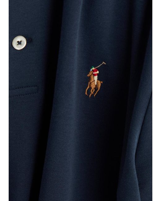 Polo Ralph Lauren Blue Slim Pima Cotton Polo Shirt for men