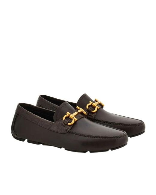 Ferragamo Black Penny Driver for men