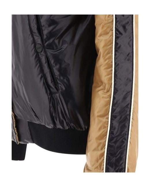 Herno Pink Flower Printed Padded Bomber Jacket