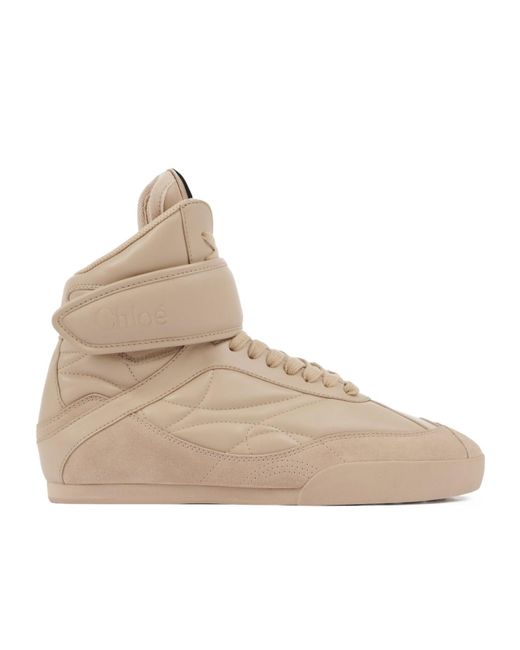 Chloé Natural Kick High-Top Sneaker