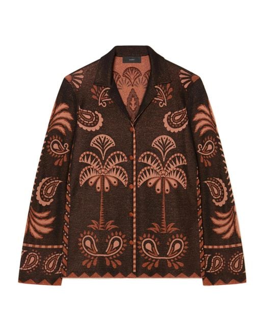Alanui Brown Wild Wonder Shirt