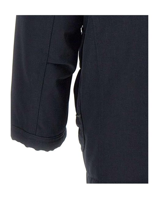Fay Blue Long-Sleeved Duffle Coat for men