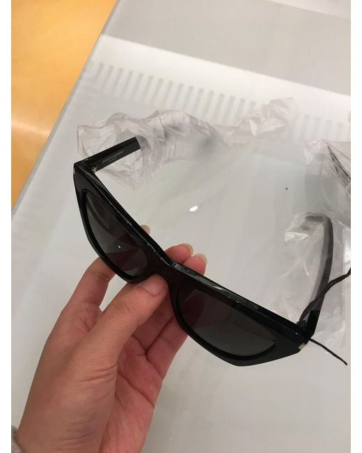 Saint Laurent Black Eyewear Kate Cat-Eye Sunglasses