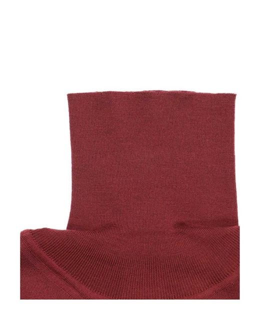 Ferragamo Red High-Necked Sweater for men