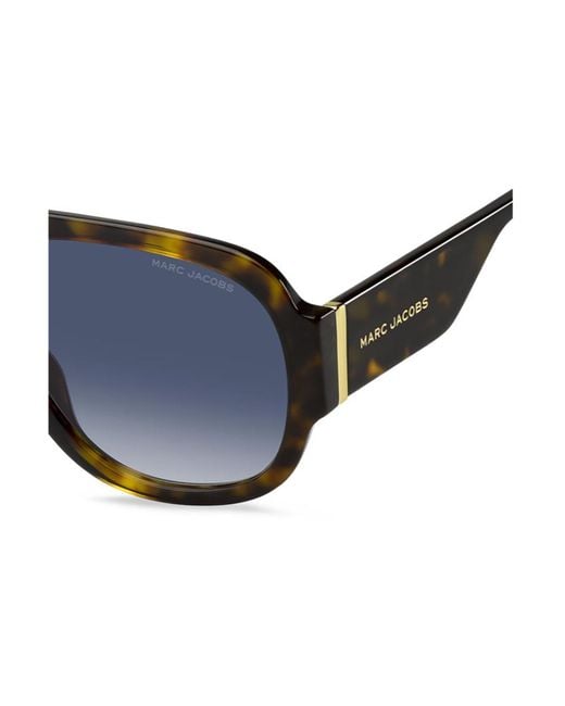 Marc Jacobs Blue Eyewear Pilot Frame Sunglasses for men