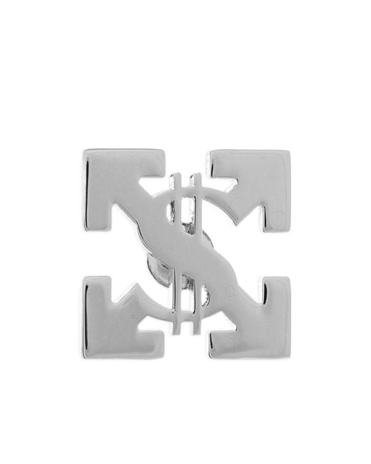 Off-White c/o Virgil Abloh White Arrows Dollar-Sign Earring for men