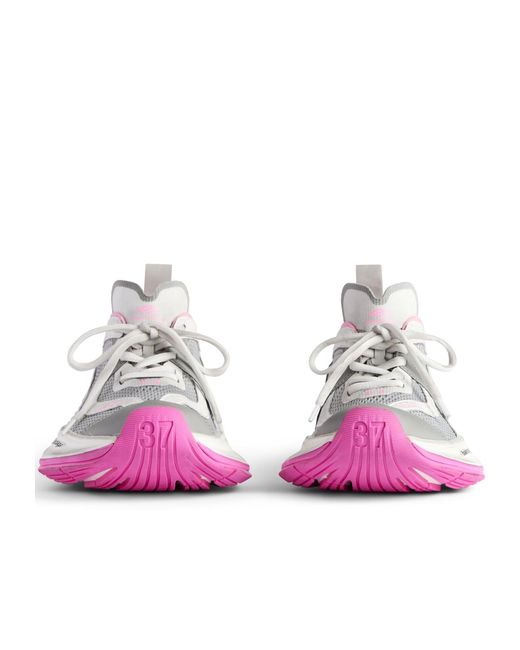 Balenciaga Pink Circuit Low-Top Sneakers