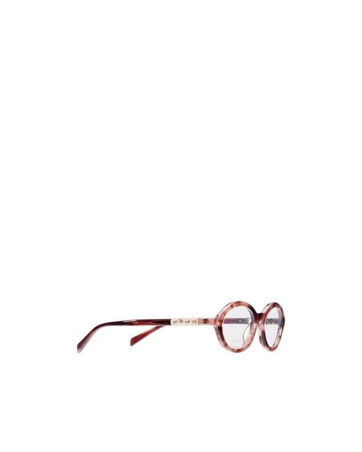 Gucci White Oval Optical Frame